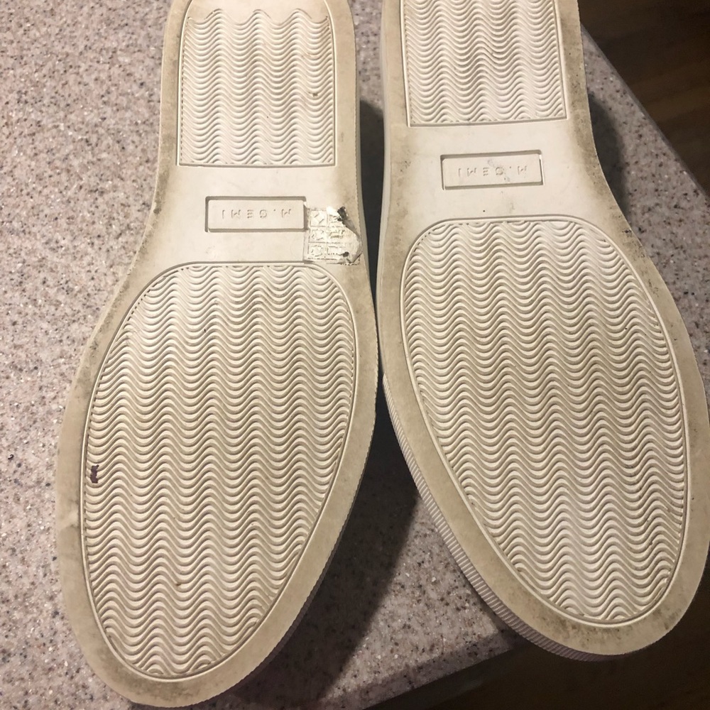 Yellow slip-on shoes